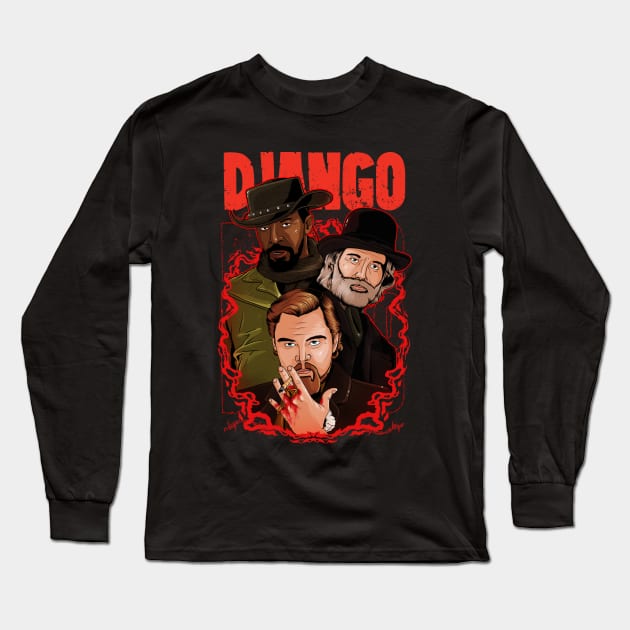 DJANGO UNCHAINED Long Sleeve T-Shirt by alxmd